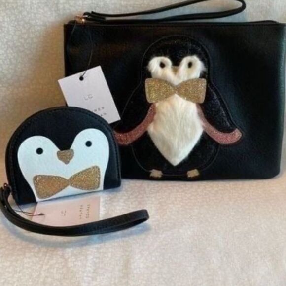 LAUREN CONRAD 2 pc PENQUIN Grab and Go Set - Picture 1 of 7